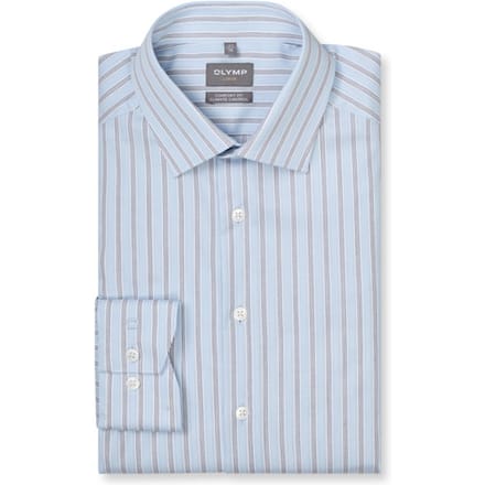 OLYMP Luxor 24/Seven Overhemd, Comfort Fit, New Kent, Bleu