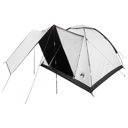 vidaXL - Kamperen - tent - 4-persoons - Wit - Blackout - Polyester - en - Staal