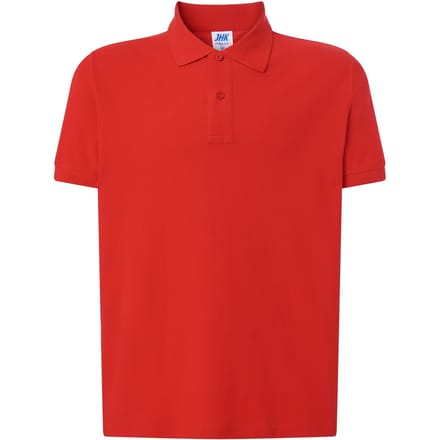 JHK Heren Pique Regular Poloshirt (Rood)