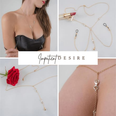 Sylvie Monthulé | Gouden Bodychain Set | Impatient Desire Maat S