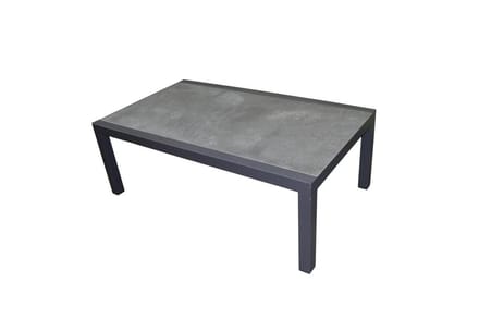 Malaga / Monaco lounge tuintafel 120x70xH43 cm aluminium antraciet
