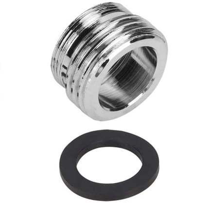 Allecto - Verchroomd Messing Keuken Kraan Adapter - Tuinslang