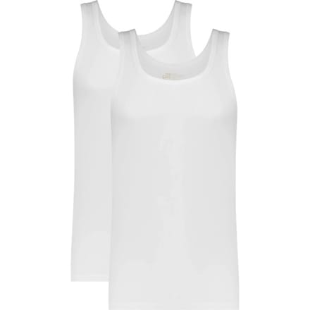 Ten Cate Basics singlet wit 2-pack voor Heren | Maat M