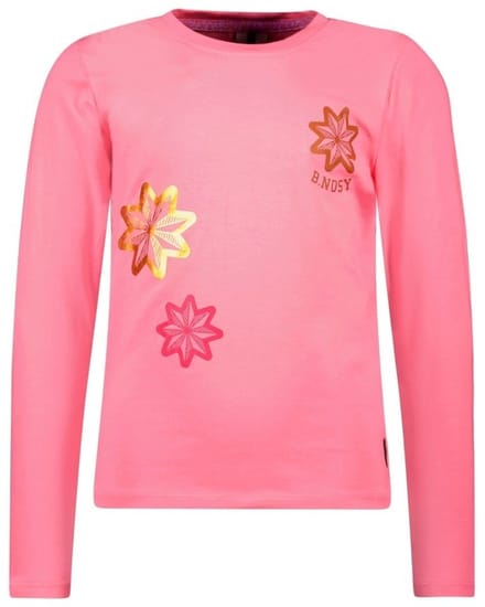 B.Nosy winter t-shirt meisjes - roze - Tiara - longsleeve