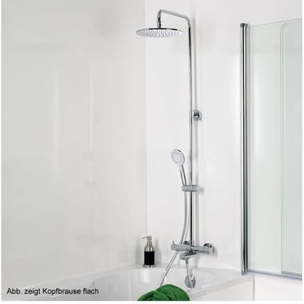 HSK Shower-Set Model RS 200 thermostat for bath, super flat shower head, 25 cm