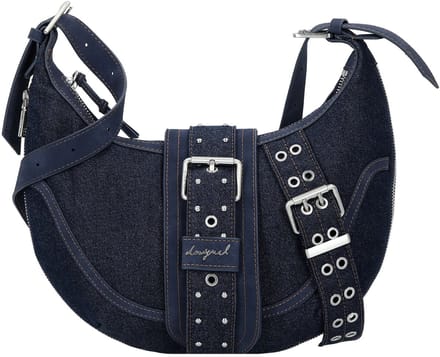 Desigual schoudertas Calgary Bindella Shoulder Bag Denim Dark Blue donkerblauw