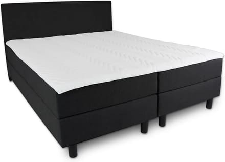 Boxspring Serenity - 70x220 Compleet - Zwart Glad - AVV Matrassen
