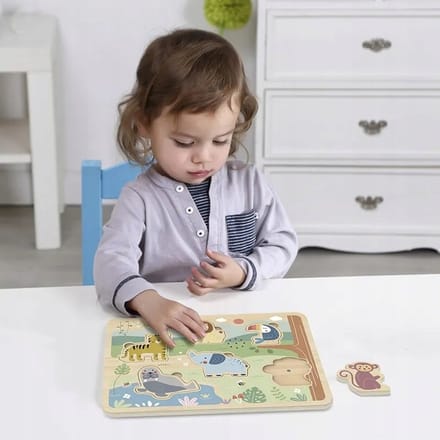 Tooky Toy Houten Geluidspuzzel Dieren TL065N