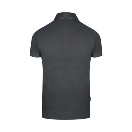 Aquascutum Heren Geruit Logo Poloshirt (Zwart)