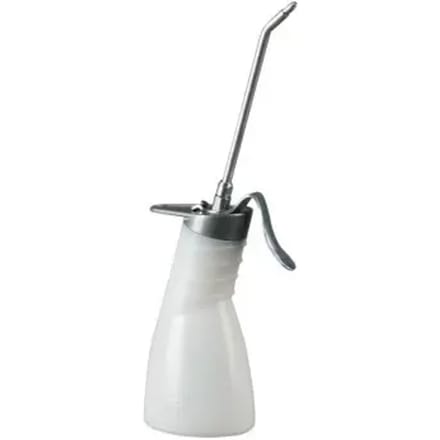 Polyethyleen werkplaats buret messing pomp met starre tuit voor druppeldosering Pressol 135mm