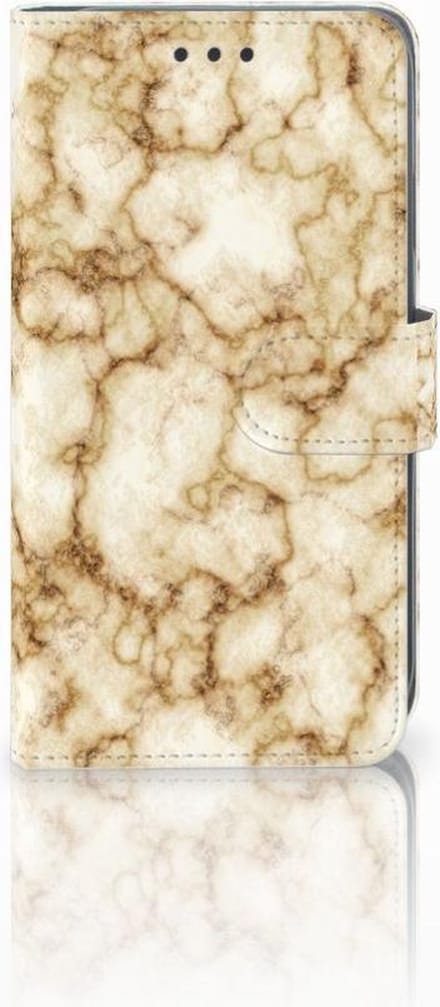 Apple iPhone Xr Bookcase Marmer Goud