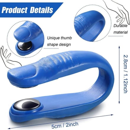Tijgerpunt Duim Massage Clip Acupressuur Punt Massager Meridiaan Massage Clip blauw