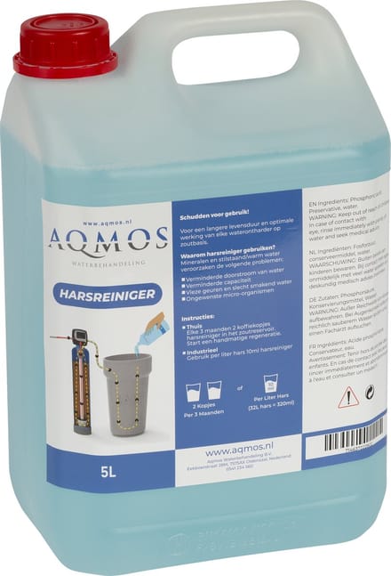 AQMOS Waterontharder cleaner - Universele harsreiniger - Jerrycan van 5 liter