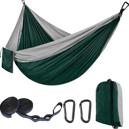 Outdoor Hangmat - Dubbele Hangmat - Ontspannen Buiten - Lichtgewicht Compact - 300x200cm - D