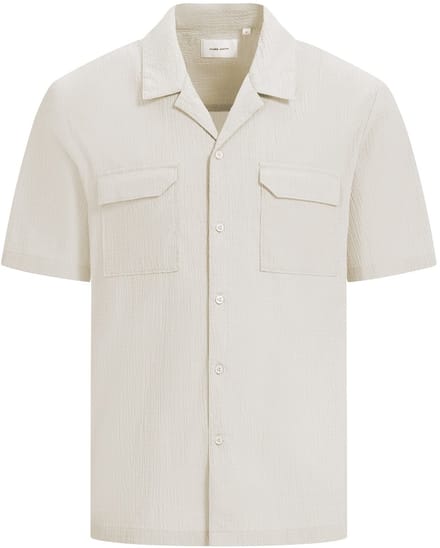Pure Path Short Sleeve Seersucker Shirt Sand (25010221 - 46)