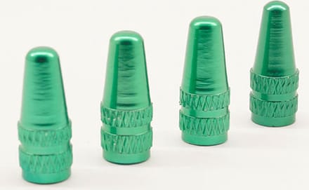 Frans of Presta ventiel - Groen aluminium ventieldoppen