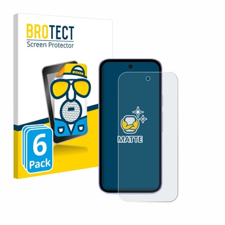 BROTECT - Screenprotector voor Google Pixel 9a - Folie Beschermfolie matte 6 Stuks