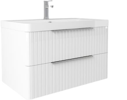 LINEA UNO - Ryk 100 - Glans wit - Badmeubel - - 301722