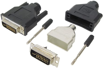 DVI-D Dual Link (m) soldeerbare connector