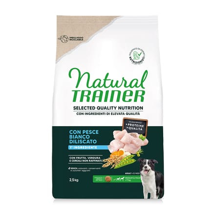 Natural Trainer Selected Quality Nutrition Adult Medium & Maxi Witte Vis - 2,5 kg