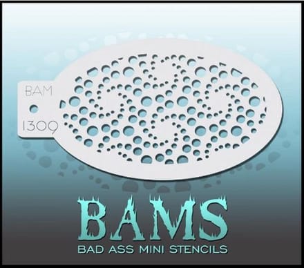 Bad Ass BAM - Schmink stencil 1309 / Schminksjabloon