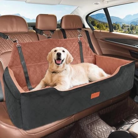 Grote hondenautostoel voor 2 middelgrote honden - wasbaar en multifunctioneel