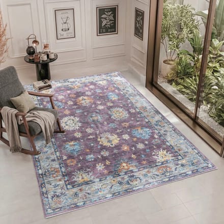 Muratap Vintage vloerkleed ruby garden multi wasbaar- 80x150 cm