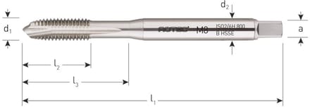 Rotec HSSE 800 M.Tap DIN 371-B M 2