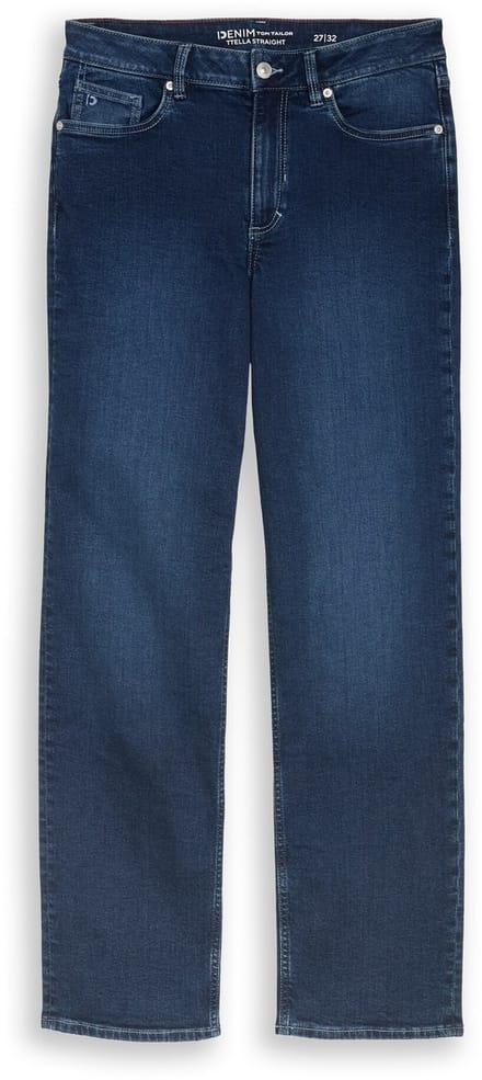 Tom Tailor Denim - TTELLA STRAIGHT jeans - Maat 29/32 - Used Dark Stone Blue Denim
