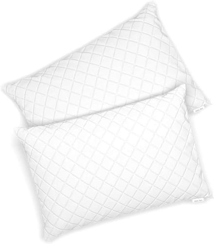 Set van 2 Hoofdkussens Wit 50x75 cm Hypoallergeen en Wasbaar