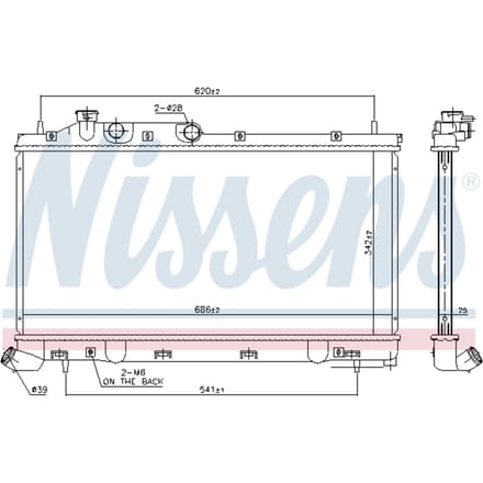 Radiator, motorkoeling NISSENS 67743