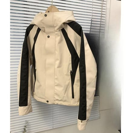 Zwart en Wit Jas Donsjas Dames Kort Nieuw Winter Winddicht Met Capuchon Dikke Jas 2XL black