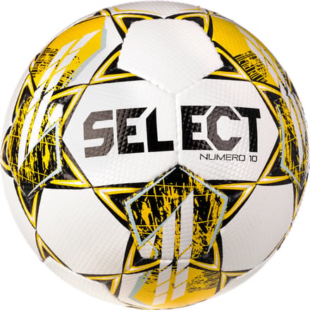 Select Numero 10 V23 (Size 4) Wedstrijdbal - Wit / Geel | Maat: 4