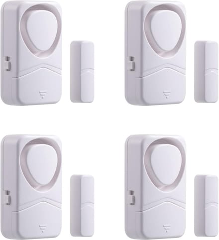 Draadloze Deuralarm Set (4 stuks) - Magnetische Sensor voor Huis, Garage, RV - 4 Modi