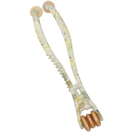 Rouleau de massage pour points d'acupuncture des mains, masseur à main, relaxant, impression méridienne, roue de massage, outil de massage de santé jaune