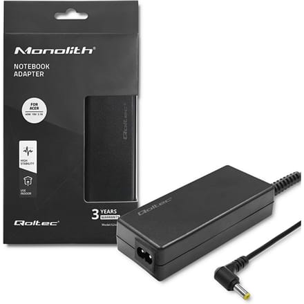 Qoltec laptopstroomadapter voor Acer 40W |   19V |   2.1A |   5.5*1.7 |   Stroomkabel