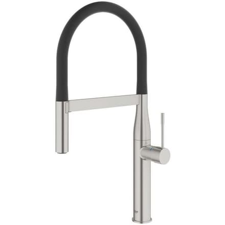 GROHE Essence Keukenmengkraan - draaibare uitloop - 2 straalopties - supersteel (RVS look) - 30294DC0