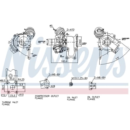 Supercharger, drukvulling NISSENS 93278