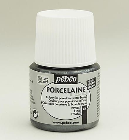 Porseleinverf - 47 Pewter - Pebeo - 45ml