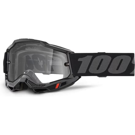 100% Accuri 2 crossbril - zwart frame, helder vizier