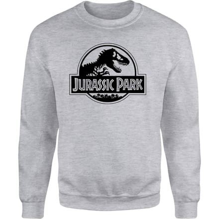 Jurassic Park Logo Sweatshirt - Grey - S