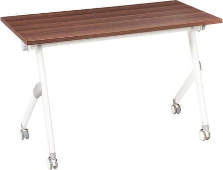 BENDI - Bureau inklapbaar - Donkerbruin/Wit - 120 x 60 cm - MFC