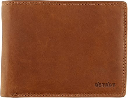 DSTRCT Wax Lane Leren Billfold RFID - Cognac