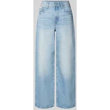 Wide leg jeans van puur katoen