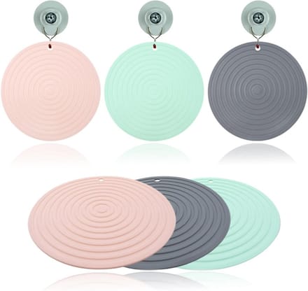 Hittebestendige Siliconen Onderzetters Set voor Pannen, Borden en Bekers - Multifunctionele 3-Pack Coasters