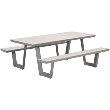 Garden Impressions Bell aluminium picknick set - 200x178 cm - taupe