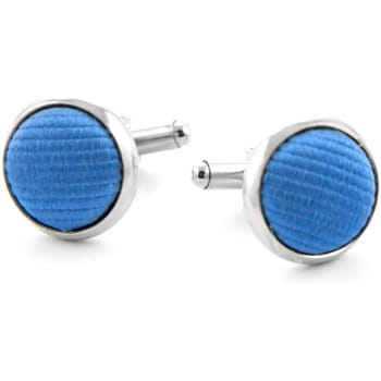 Schoenaccessoires Suitable Zijde Manchetknoop Midden Blauw F05
