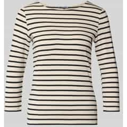 T-shirt met ronde hals en 3/4-mouw