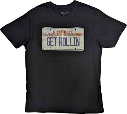 Nickelback - License Plate Heren T-shirt - S - Zwart