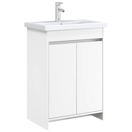 vidaXL - Badkamer - Onder - Het - Wastafel - Kast - Wit - 56 - x - 37,5 - x - 81 - cm